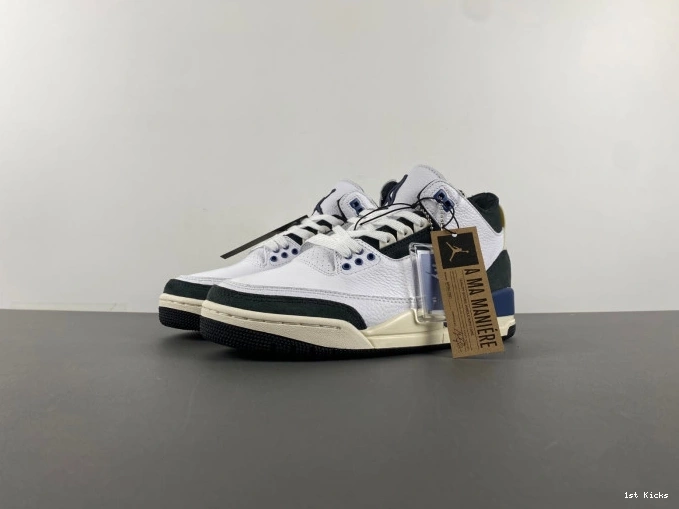 1st Kicks Shoes Blue x Diffused Maniere OG Air 3 Jordan SP Ma A HV8571-100 0708